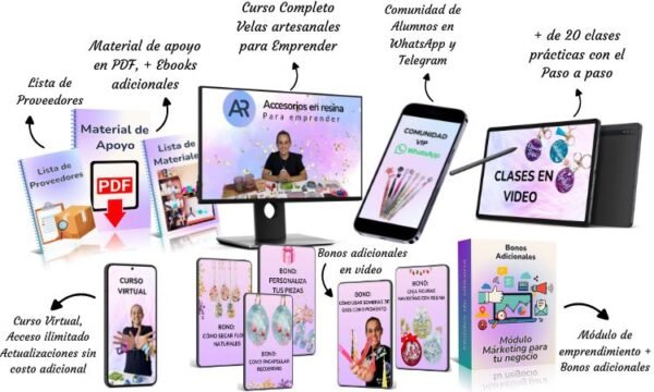 Curso emprendimiento resina