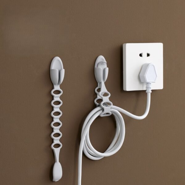 Clips Adhesivos de Silicona para Gestión de Cables