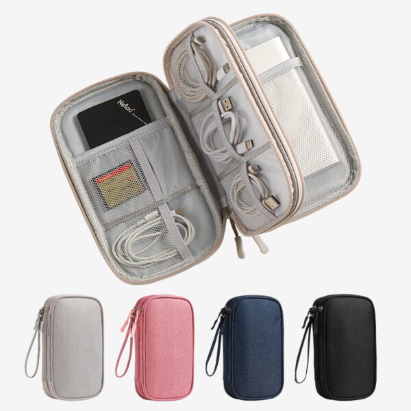 Estuche de viaje organizador para accesorios electrónicos