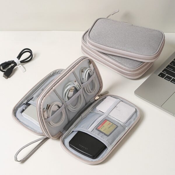 Estuche de viaje organizador para accesorios electrónicos - Image 2