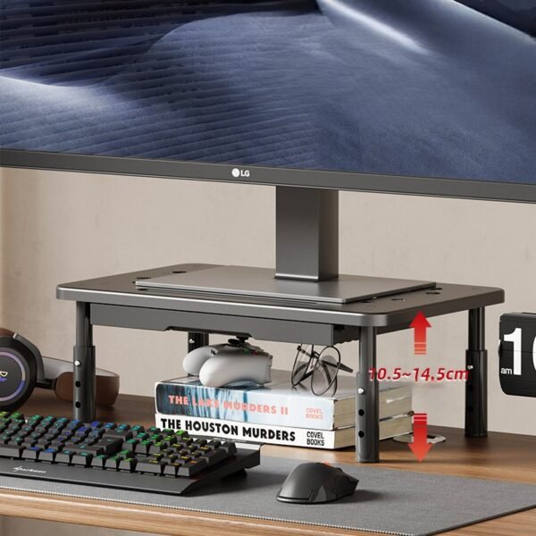 Soporte Ergonómico para Monitor con Almacenamiento Integrado - Image 4