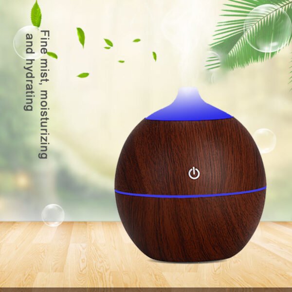 Difusor de Aceites Esenciales con Diseño de Madera Natural