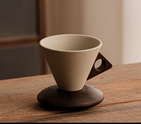 Taza Cónica de Cerámica de Gres Artesanal - Image 10